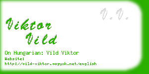 viktor vild business card
